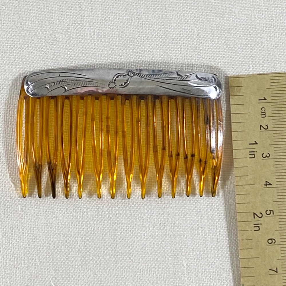 NAVAJO STERLING SILVER HAIR Combs VTG - Picture 4 of 6